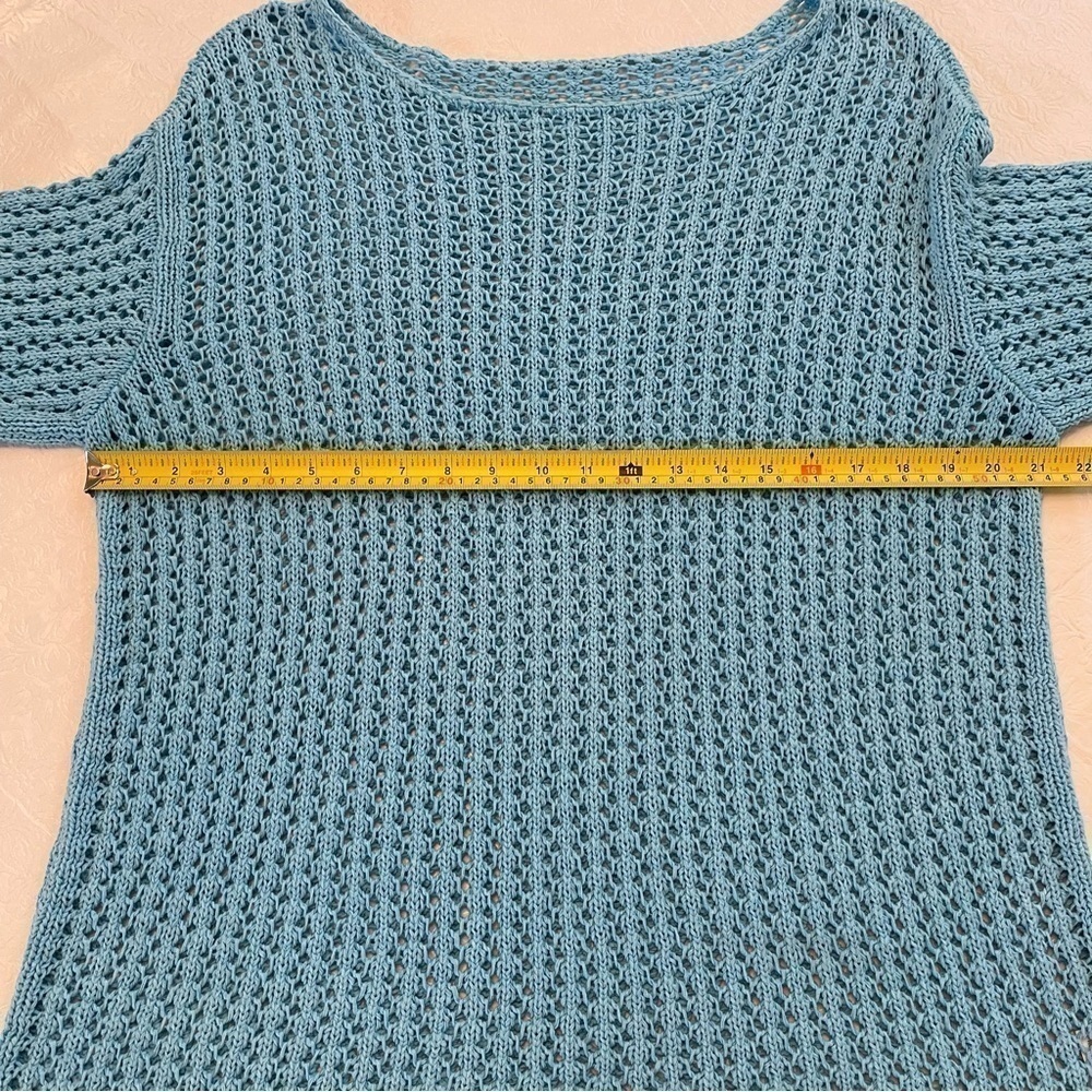 J. Jill Two-Piece Crochet Cotton Sweater and Tank Set - Picture 13 of 16